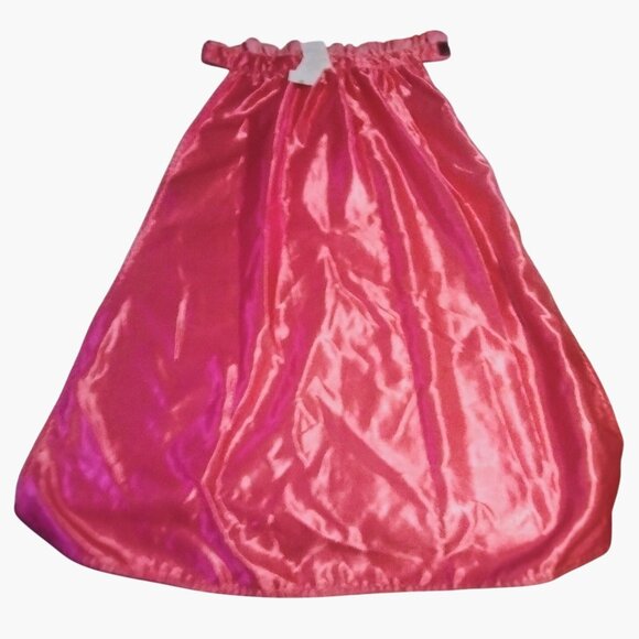 Supergirl Pink Satin Cape Glitter S Logo Girls Halloween Costume OS - Picture 2 of 9